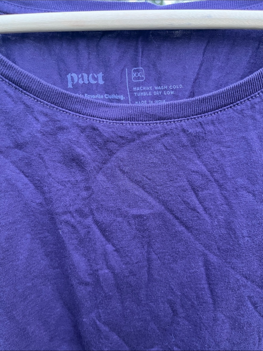 Pact organic cotton purple tank top women’s size 2XL